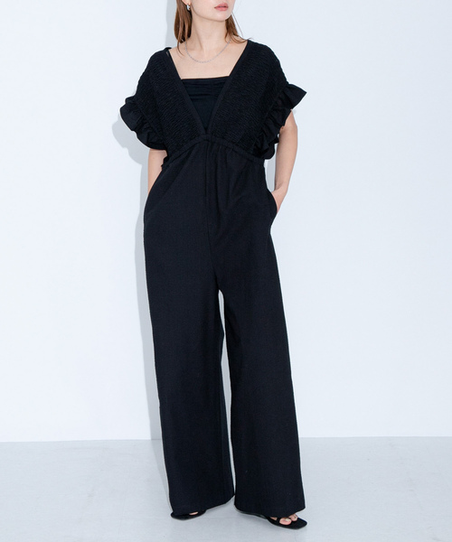 【新品未使用】 アーバンリサーチサニーレーベル　サロペット　完売ブラック★ 2025年最新】URBAN RESEARCH Sonny Label サロペット