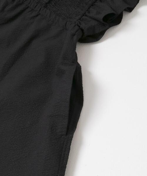 URBAN RESEARCH Sonny Label（アーバンリサーチサニーレーベル）の「シャーリングサマーオールインワン（サロペット/オーバーオール・レディース・ブラック/チェック・36/38）」の14枚目の写真