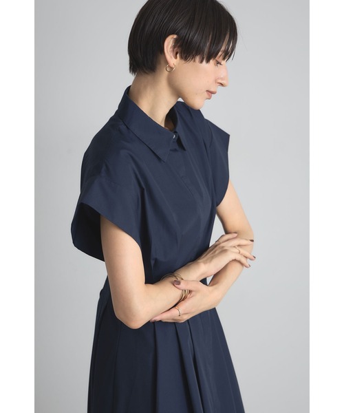 &. NOSTALGIA（アンドドットノスタルジア）の「衿付きウエストタックシャツワンピース（シャツワンピース・レディース・ベージュ/ネイビー/パープル・M）」の11枚目の写真