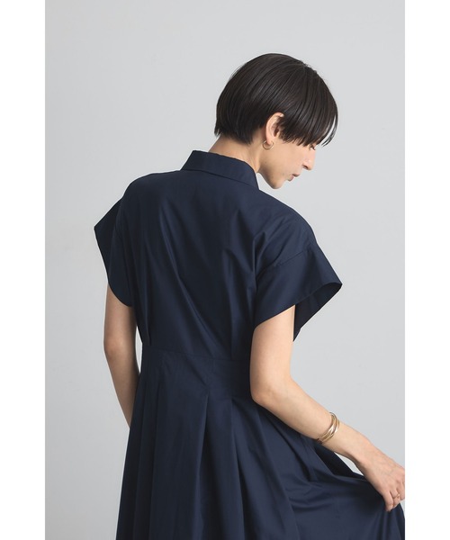 &. NOSTALGIA（アンドドットノスタルジア）の「衿付きウエストタックシャツワンピース（シャツワンピース・レディース・ベージュ/ネイビー/パープル・M）」の12枚目の写真