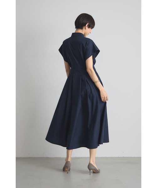 &. NOSTALGIA（アンドドットノスタルジア）の「衿付きウエストタックシャツワンピース（シャツワンピース・レディース・ベージュ/ネイビー/パープル・M）」の13枚目の写真