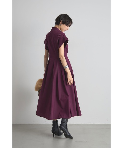 &. NOSTALGIA（アンドドットノスタルジア）の「衿付きウエストタックシャツワンピース（シャツワンピース・レディース・ベージュ/ネイビー/パープル・M）」の15枚目の写真