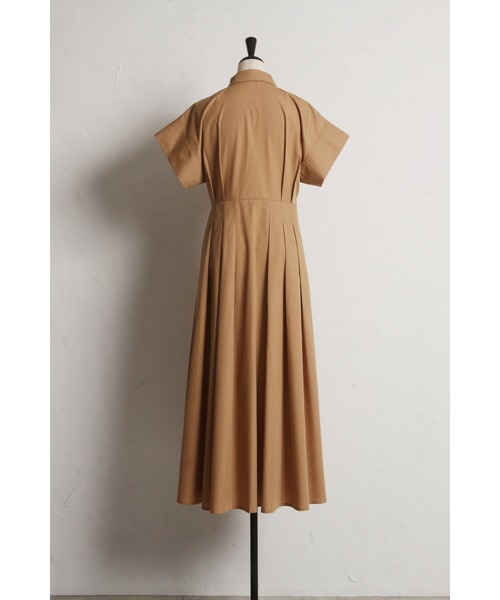 &. NOSTALGIA（アンドドットノスタルジア）の「衿付きウエストタックシャツワンピース（シャツワンピース・レディース・ベージュ/ネイビー/パープル・M）」の21枚目の写真