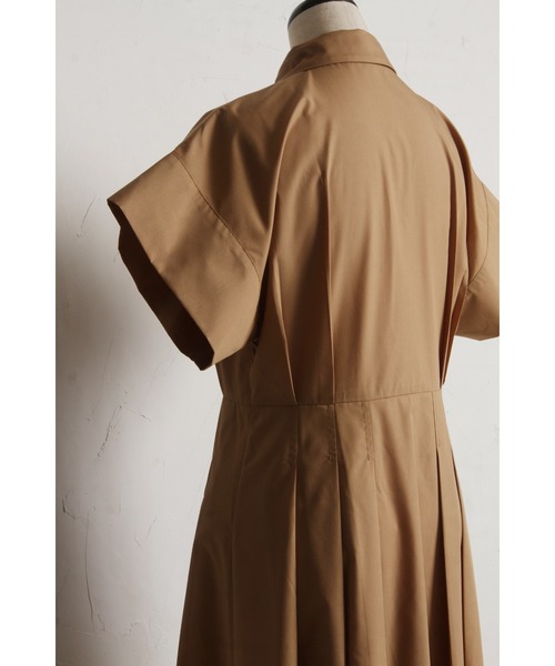 &. NOSTALGIA（アンドドットノスタルジア）の「衿付きウエストタックシャツワンピース（シャツワンピース・レディース・ベージュ/ネイビー/パープル・M）」の22枚目の写真