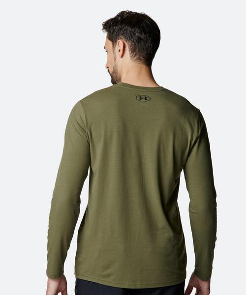 UNDER ARMOUR（アンダーアーマー）の「UAパフォーマンスコットン ロングスリーブ Tシャツ（トレーニング/メンズ）（Tシャツ/カットソー・メンズ・カーキ・L/2XL/M/XL/3XL/S）」の2枚目の写真