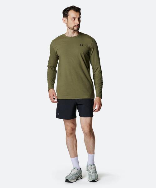 UNDER ARMOUR（アンダーアーマー）の「UAパフォーマンスコットン ロングスリーブ Tシャツ（トレーニング/メンズ）（Tシャツ/カットソー・メンズ・カーキ・L/2XL/M/XL/3XL/S）」の3枚目の写真