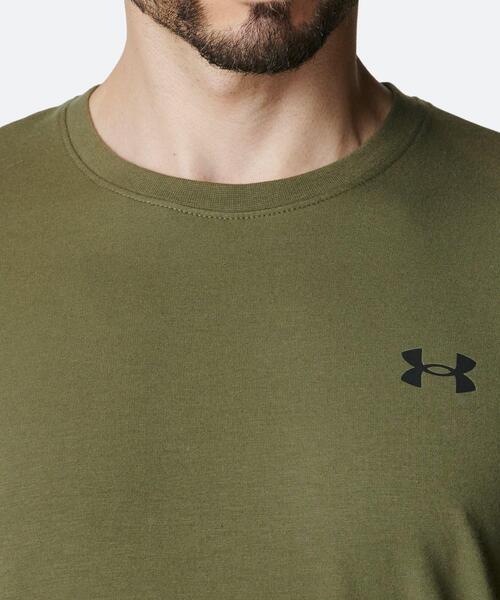 UNDER ARMOUR（アンダーアーマー）の「UAパフォーマンスコットン ロングスリーブ Tシャツ（トレーニング/メンズ）（Tシャツ/カットソー・メンズ・カーキ・L/2XL/M/XL/3XL/S）」の4枚目の写真