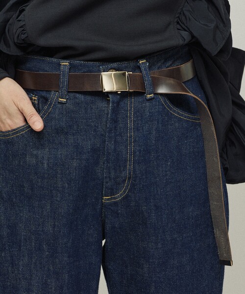 Firsthand（ファーストハンド）の「Firsthand/ファーストハンド レザーガチャベルト / 牛革 / イタリアンレザー（ベルト・レディース・ブラック/ブラウン・ONE SIZE）」の3枚目の写真