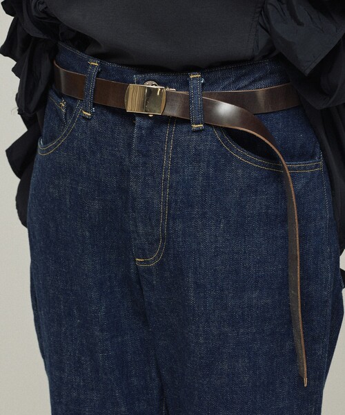 Firsthand（ファーストハンド）の「Firsthand/ファーストハンド レザーガチャベルト / 牛革 / イタリアンレザー（ベルト・レディース・ブラック/ブラウン・ONE SIZE）」の6枚目の写真