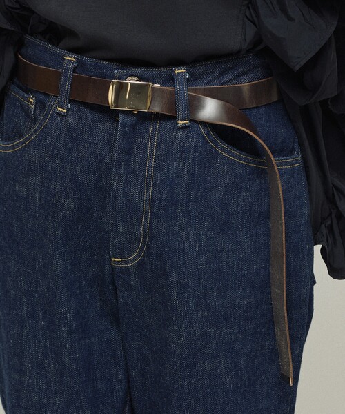 Firsthand（ファーストハンド）の「Firsthand/ファーストハンド レザーガチャベルト / 牛革 / イタリアンレザー（ベルト・レディース・ブラック/ブラウン・ONE SIZE）」の7枚目の写真