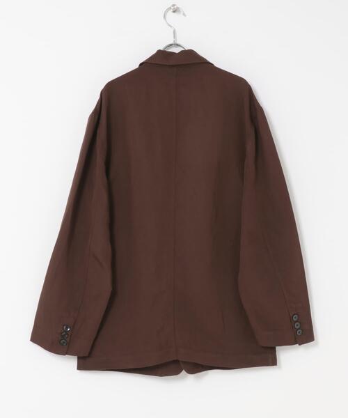 ITEMS URBANRESEARCH(アイテムズ アーバンリサーチ)の「Linen Blend Tailored Shirts Jacket(その他アウター・メンズ・ブラック/ブラウン・LARGE/MEDIUM)」の17枚目の写真