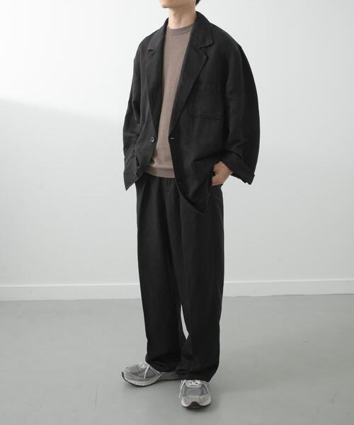 ITEMS URBANRESEARCH(アイテムズ アーバンリサーチ)の「Linen Blend Tailored Shirts Jacket(その他アウター・メンズ・ブラック/ブラウン・LARGE/MEDIUM)」の22枚目の写真