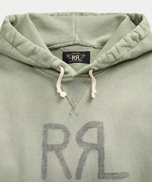 RRLロゴ ・フリース フーディーパーカー 【Mサイズ】 フリース