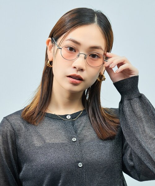 UNITED ARROWS（ユナイテッドアローズ）の「Zoff｜UNITED ARROWS｜ボストン型 サングラス [Luxe] メタルフレーム カラーレンズ 紫外線対策 UVカット ユニセックス ユナイテッドアローズ（サングラス・レディース・シルバー/ゴールド/ガンメタ・FREE）」の2枚目の写真