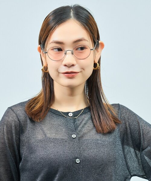 UNITED ARROWS（ユナイテッドアローズ）の「Zoff｜UNITED ARROWS｜ボストン型 サングラス [Luxe] メタルフレーム カラーレンズ 紫外線対策 UVカット ユニセックス ユナイテッドアローズ（サングラス・レディース・シルバー/ゴールド/ガンメタ・FREE）」の22枚目の写真