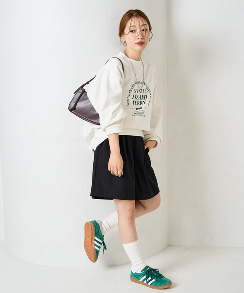 FREAK'S STORE（フリークスストア）の「限定展開　フレア ショート パンツ（その他パンツ・レディース・ブラック/ベージュ/グレー・MEDIUM/SMALL）」の5枚目の写真