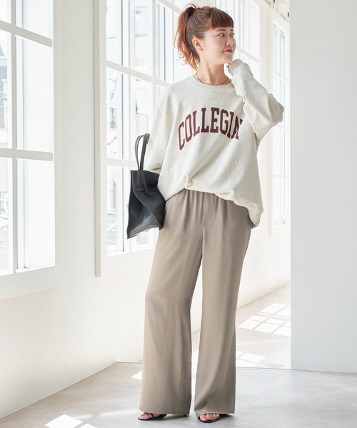 Spick & Span（スピックアンドスパン）の「サテンイージーベルボトムパンツ（その他パンツ・レディース・ネイビー/ベージュ系その他/アイボリー・36/38/40）」の18枚目の写真