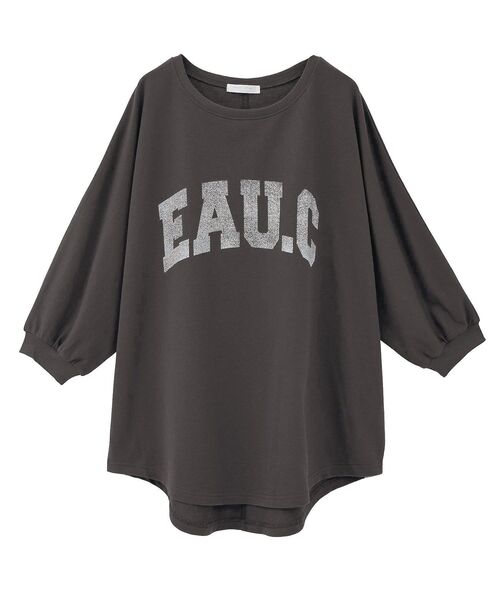 Green　Parks（グリーンパークス）の「7分袖ミニ裏毛ドルマンロゴプルオーバー（スウェット・レディース・杢グレー/カーキ/チャコールグレー/ホワイト系その他2・FREE）」の14枚目の写真