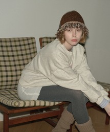 SANSeLF（サンセルフ）の「【SANSeLF】 バケットハット ニットフリンジ バイカラーデザイン saa25a056（ハット・レディース）」