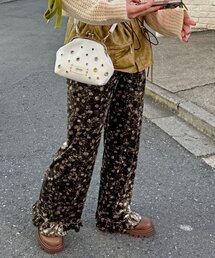 CIAOPANIC | アソート柄ベロアフリルパンツ〈ドット／フラワー〉(その他パンツ)