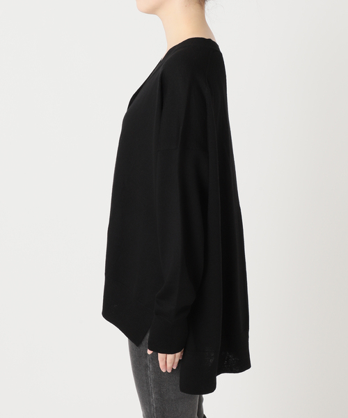 セール】BiellaYarnワイドVネックカーディガン（カーディガン/ボレロ