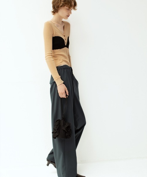 leinwande(ラインヴァンド)の「【leinwande】Bra Intarsia Knit(ニット/セーター・レディース・グレー/ボルドー/ベージュ・ONE SIZE)」の18枚目の写真