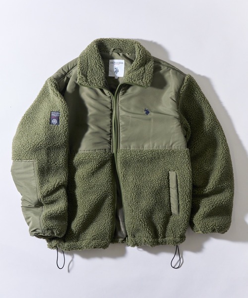 セール】【U.S. POLO ASSN.】ワンポイントロゴ ポニー刺繍 ボア