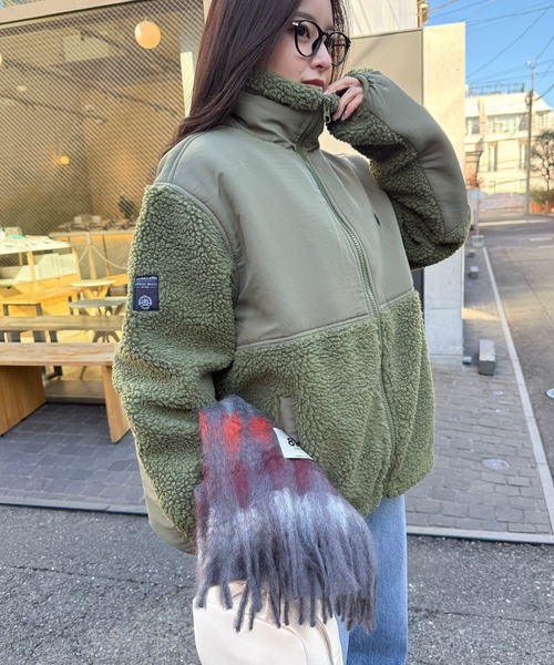 U.S. POLO ASSN.(ユーエスポロアッスン)の「【U.S. POLO ASSN.】ワンポイントロゴ ポニー刺繍 ボアジャケット BOA JACKET(その他アウター・メンズ・ブラック/カーキ/アイボリー・S/M/L)」の7枚目の写真