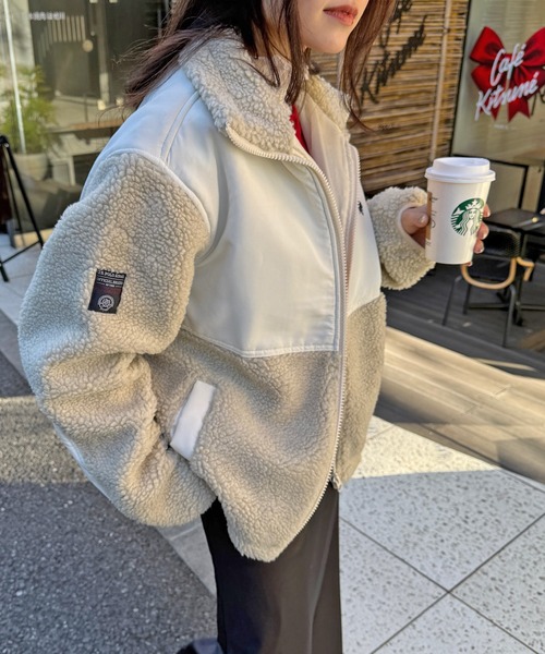 U.S. POLO ASSN.(ユーエスポロアッスン)の「【U.S. POLO ASSN.】ワンポイントロゴ ポニー刺繍 ボアジャケット BOA JACKET(その他アウター・メンズ・ブラック/カーキ/アイボリー・S/M/L)」の15枚目の写真