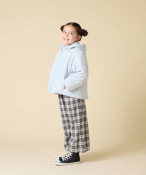 a.v.v（アーヴェヴェ）の「[100-160]【フード取り外し可能/お家で洗える】中綿ショートブルゾン（ダウンジャケット/コート・キッズ・アイボリー/ライトブルー/ブラック/ライトピンク・160/150/140/130/120/110/100）」の20枚目の写真