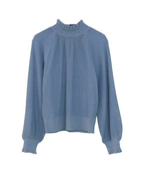 Marilyn Moon（マリリンムーン）の「rayon nylon ripple 2way blouse knit（ニット/セーター・レディース・ブラック/アイボリー/パープル/ライトグレー/ブルー・FREE）」の10枚目の写真