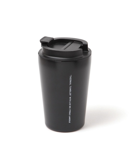 LAKOLE（ラコレ）の「【ふた付き】ステンレスタンブラー[400ml] / 578275（グラス/マグカップ/タンブラー・レディース・その他1/ブラック/アイボリー・FREE）」の5枚目の写真