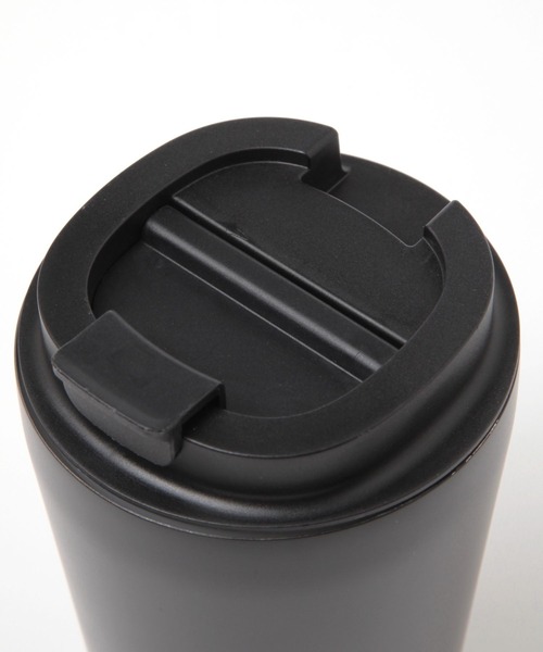 LAKOLE（ラコレ）の「【ふた付き】ステンレスタンブラー[400ml] / 578275（グラス/マグカップ/タンブラー・レディース・その他1/ブラック/アイボリー・FREE）」の8枚目の写真