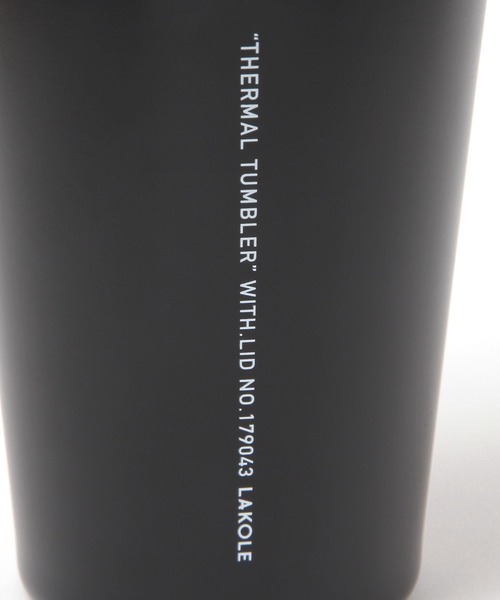 LAKOLE（ラコレ）の「【ふた付き】ステンレスタンブラー[400ml] / 578275（グラス/マグカップ/タンブラー・レディース・その他1/ブラック/アイボリー・FREE）」の11枚目の写真