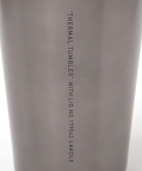 LAKOLE（ラコレ）の「【ふた付き】ステンレスタンブラー[400ml] / 578275（グラス/マグカップ/タンブラー・レディース・その他1/ブラック/アイボリー・FREE）」の16枚目の写真