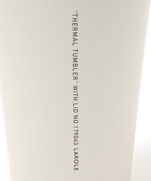 LAKOLE（ラコレ）の「【ふた付き】ステンレスタンブラー[400ml] / 578275（グラス/マグカップ/タンブラー・レディース・その他1/ブラック/アイボリー・FREE）」の17枚目の写真