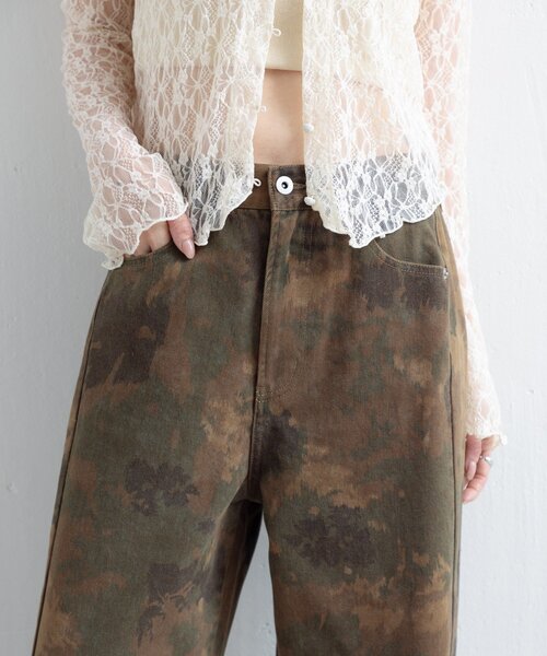 Kastane(カスタネ)の「ミリタリーカモパンツ(その他パンツ・レディース・カーキ・FREE)」の14枚目の写真