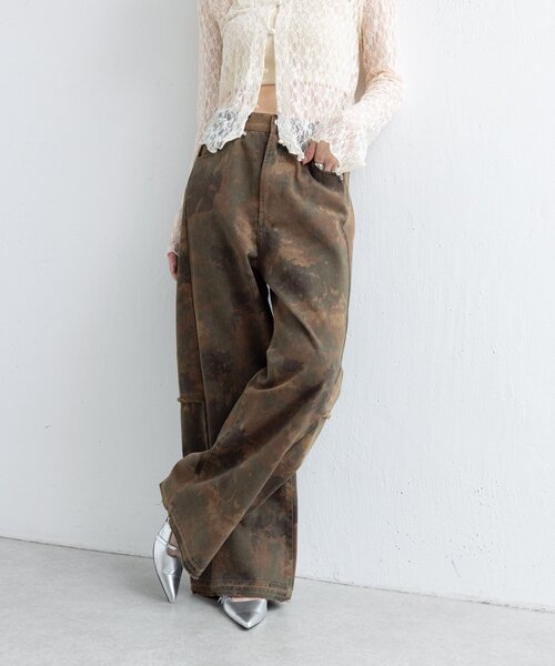 Kastane(カスタネ)の「ミリタリーカモパンツ(その他パンツ・レディース・カーキ・FREE)」の4枚目の写真