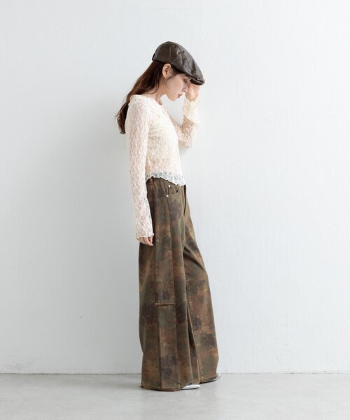 Kastane(カスタネ)の「ミリタリーカモパンツ(その他パンツ・レディース・カーキ・FREE)」の9枚目の写真