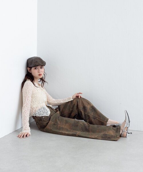 Kastane(カスタネ)の「ミリタリーカモパンツ(その他パンツ・レディース・カーキ・FREE)」の13枚目の写真