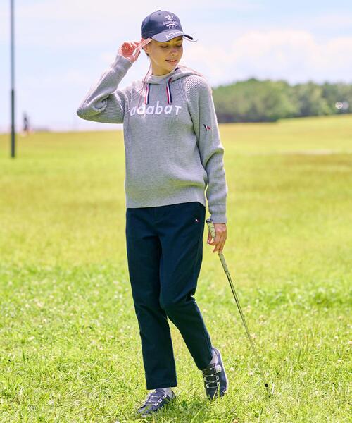 adabat(アダバット)の「【ADABAT NAVY】ニットフーディー(ニット/セーター・レディース・ネイビー/ライトグレー・42/40/38)」の7枚目の写真