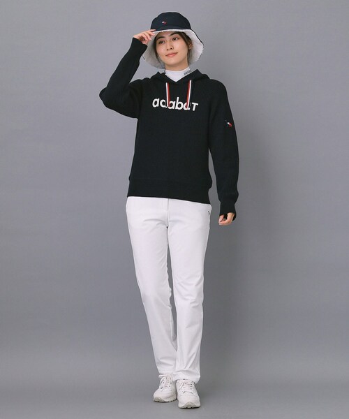 adabat(アダバット)の「【ADABAT NAVY】ニットフーディー(ニット/セーター・レディース・ネイビー/ライトグレー・42/40/38)」の11枚目の写真