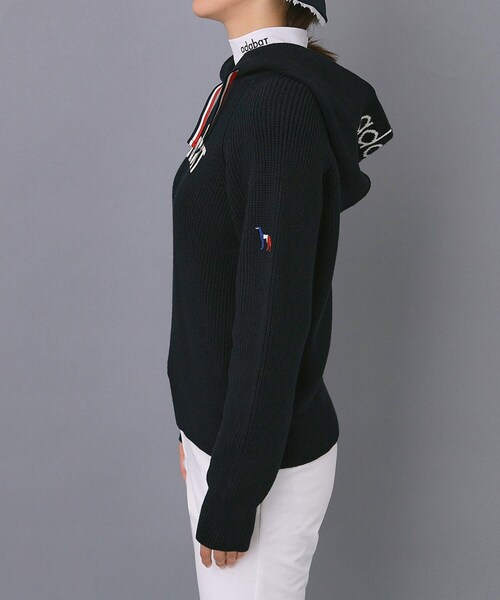 adabat(アダバット)の「【ADABAT NAVY】ニットフーディー(ニット/セーター・レディース・ネイビー/ライトグレー・42/40/38)」の17枚目の写真
