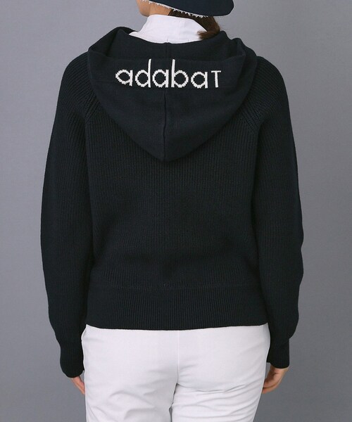 adabat(アダバット)の「【ADABAT NAVY】ニットフーディー(ニット/セーター・レディース・ネイビー/ライトグレー・42/40/38)」の18枚目の写真
