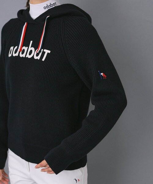 adabat(アダバット)の「【ADABAT NAVY】ニットフーディー(ニット/セーター・レディース・ネイビー/ライトグレー・42/40/38)」の21枚目の写真
