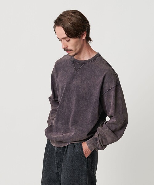BEAUTY&YOUTH UNITED ARROWS(ビューティーアンドユースユナイテッドアローズ)の「フェード クルーネック スウェット Tシャツ(Tシャツ/カットソー・メンズ・ベージュ/ネイビー/ダークグレー・M/XL/L/S)」の4枚目の写真