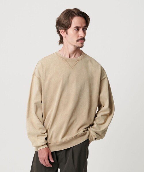 BEAUTY&YOUTH UNITED ARROWS(ビューティーアンドユースユナイテッドアローズ)の「フェード クルーネック スウェット Tシャツ(Tシャツ/カットソー・メンズ・ベージュ/ネイビー/ダークグレー・M/XL/L/S)」の7枚目の写真