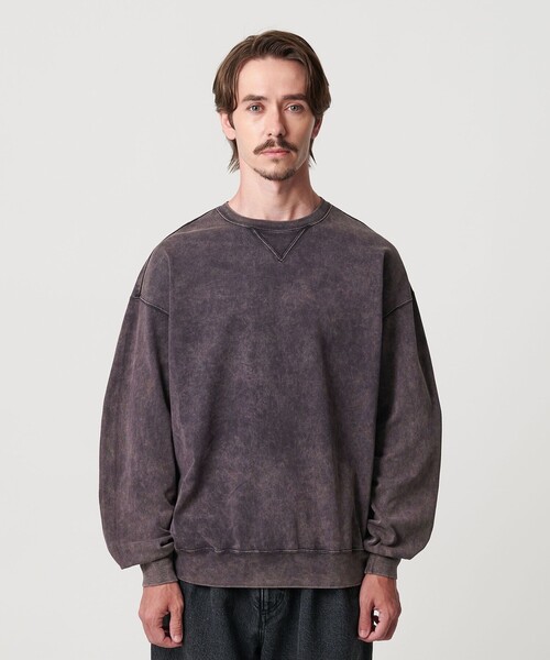 BEAUTY&YOUTH UNITED ARROWS(ビューティーアンドユースユナイテッドアローズ)の「フェード クルーネック スウェット Tシャツ(Tシャツ/カットソー・メンズ・ベージュ/ネイビー/ダークグレー・M/XL/L/S)」の8枚目の写真