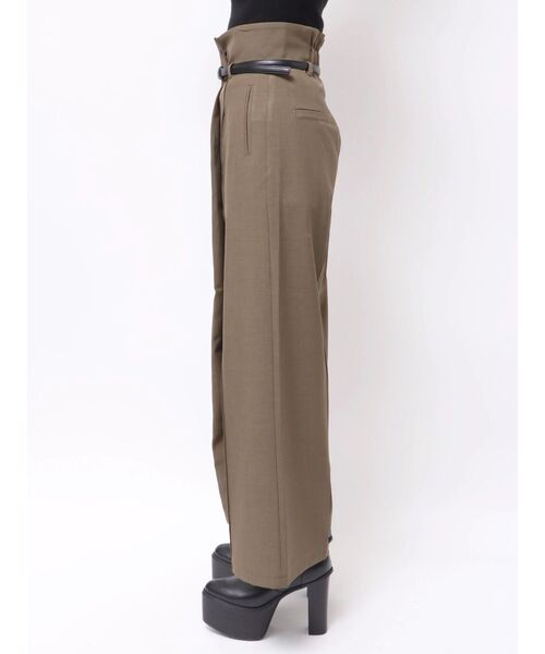 MURUA(ムルーア)の「ベルトハイウエストワイドパンツ(その他パンツ・レディース・ベージュ/ブラック/ブラウン・1/2)」の20枚目の写真