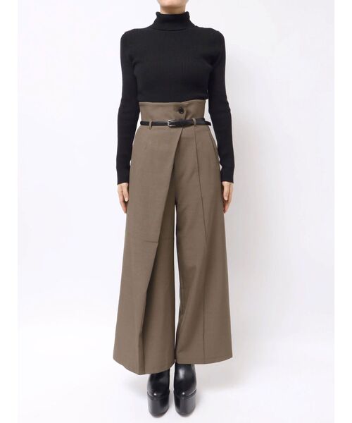 MURUA(ムルーア)の「ベルトハイウエストワイドパンツ(その他パンツ・レディース・ベージュ/ブラック/ブラウン・1/2)」の20枚目の写真